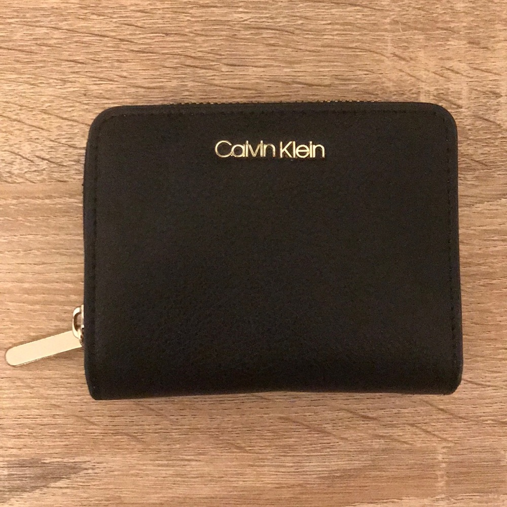 Black Leather Calvin Klein Wallet